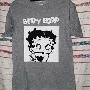 Betty Boop Charcoal T-Shirt - Size Small